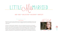 Desktop Screenshot of littlemrsmarried.com
